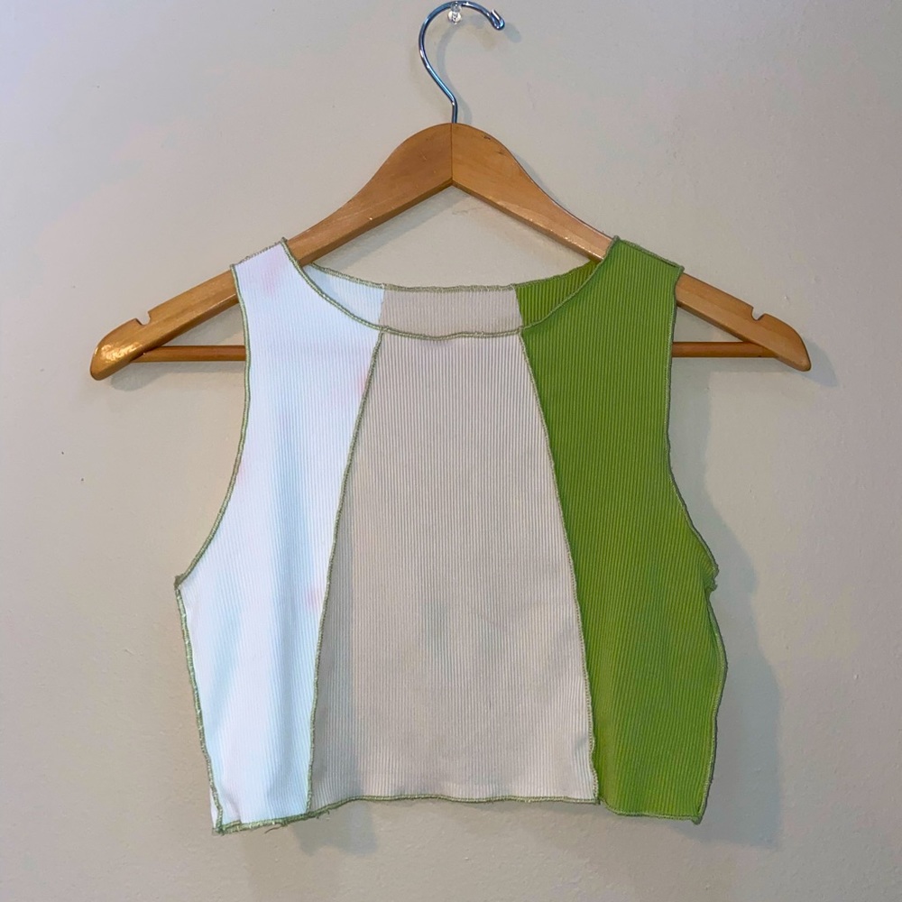 Multi color crop tank top